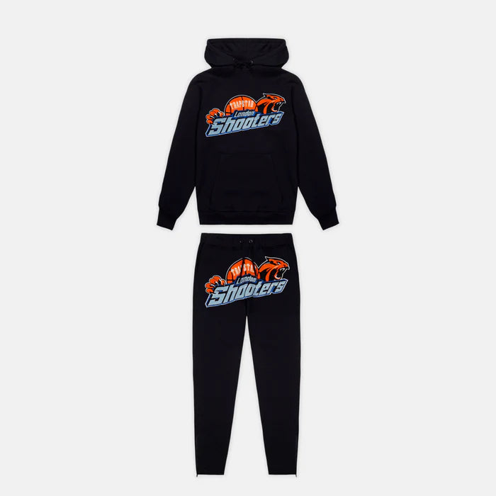 Trapstar Shooters Hooded Tracksuit - Black/Orange